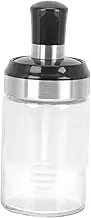 NOLITOY Glass Honey Jar Honey Bottles Spoon for Kitchen Jam Seasonings Compact Design