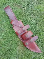 Custom Handmade Fixed Blade Knife Leather Sheath Scout Holster EDC Knife Case