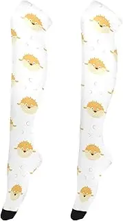 [Caihoyu] Women Long Thigh High Socks Flexible Thigh High Socks Extra Long Socks Novelty Over Knee High Socks for Parties Cute Funny Puffer Fish Puffers, Cute Funny Puffer Fish Puffers