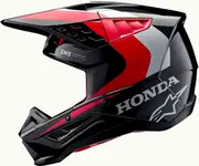 Alpinestars S-M5 Honda, motocross helmet , color: Black/Red/White , size: XS