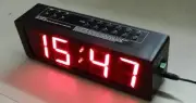 Alarm Clock with 12 Daily Programmable Alarms , display in 2.3" High LED Digits
