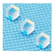 3pc PBS 405nm Violet Transparent Polarizing Beam Splitter Laser Lens Cube 12.5mm