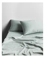 [Aura Home] Halo Organic Sateen Sheet Set in Mist