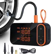 Car Air Compressor Tire Inflator | 130PSI Car Mounted Inflation Pump - Electric High Voltage Wireless Automotive Inflation Device Cordless For Motorbike