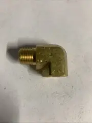 5502-06-08-B (10 pk) Brass 90 Degree 3/8” Male NPT X 1/2” Female NPT Adapter