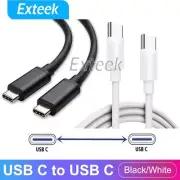 USB Type-C to USB C 3.1 Male to Male Sync PD Charging Cable Type C to Type C AU
