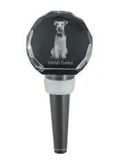 Welsh Terrier Thick Wine Stopper With Dog Art-Dog