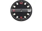 NPKNGZTATW Modified Watch Parts 28.5mm C3 Luminous Color Word Watch Dial Compatible with Seiko6105 NH35A Automatic Movement Watch dial