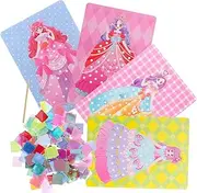 HOODANCOS 1 Set and Draw Puzzle Puncture Polishing 4-7 Scratch Pusher Pedicure Gel Kits Cuticle Making Projector Pen Dry Clear Sparkle Paint Erasable Manicure Paper