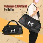 UNDER ARMOUR 行李袋 UNDENIABLE 5 DUFFLE MD 防潑水 黑 運動包 訓練包 側背 UA 1369223001