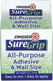 8 oz Zinsser 62008 Zinsser, SureGrip Starch-Based Adhesive and Wall Size Pack of