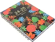 Anneome Floral Portable Planner Coil Notebook for Work Study Organization Academic Planner with Fine Texture present for Students Professionals