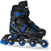 Crazy Skates 148 Adjustable Inline Skates Black - Large