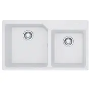 Franke URBAN Polar White Double Bowl Topmount Kit UBG620-86PW