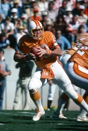 Gary Huff Tampa Bay Buccaneers drops back to pass v the Atlanta Fa- Old Photo 8
