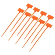 100pcs Marker Cable Zip Ties, 4 Inch Self-Locking Labels Zip Tie Wraps,Orange
