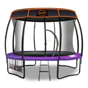 Kahuna 16ft Trampoline Safety Net Spring Pad Cover Mat Roof Shoe Bag- Purple