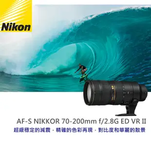 【現貨】國祥公司貨 Nikon AF-S 70-200mm F2.8G ED VR II 小黑六 (全新品) 台中門市