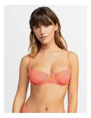 [Roxy] Suntrip Underwire Bra Bikini Top in Pink