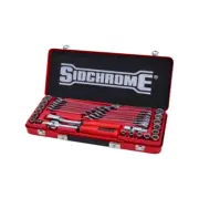 Sidchrome 35 Piece 1/2” Drive Met/AF Socket And Spanner Set-SCMT31235