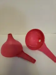 Tupperware Large Funnel Classic Set of 2 Funnels Pink New Set Of 2