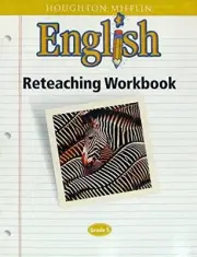 HOUGHTON MIFFLIN ENGLISH: RETEACHING WORKBOOK, GRADE 5 **BRAND NEW**