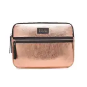 NWT Sol And Selene Womens Metallic Tablet Notebook Laptop Case Sleeve Rose Gold