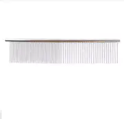 Doggy Beauty Tool Metal Grooming Rake Comb Silver Tone for Pet Cat Dog