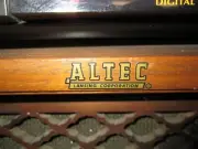 PRECUT (1) ALTEC LANSING LOGOS DECAL SMALLER SIZE SPEAKER CABINETS New & NICE!