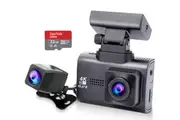 Elinz 4K 2K Dual Dash Cam WiFi GPS Dashboard Camera Recorder WDR Night Vision Car Charger 32GB