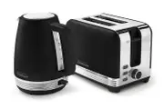 Sunbeam The Chic Collection Breakfast Toaster & Kettle Black PUM3510BK