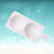 Steamed Egg Bowl Microwave Egg Poacher Poached Egg Holder Double Egg Poacher