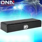 34"x6.2"x12.8" Black Aluminum Truck Pickup Trailer Tool Box Storage w/ Lock&Keys