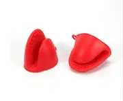 2PCS Silicone Kitchenware Microwave Oven Mitt Gloves Proximity Non-slip Non-stick Glove