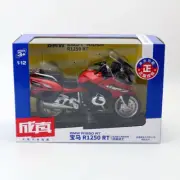 1:12 BMW R1250 RT Diecast Motorcycle Model Toy Gifts for Boys Collection Red