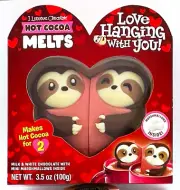 Hot Cocoa Melts for 2 - Milk & White Chocolate w Mini Marshmallows Inside 3.5 oz