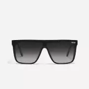 Quay Australia Nightfall Oversized Sunglasses Black/Smoke Fade - New