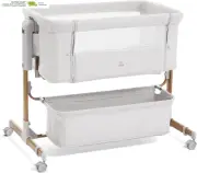6-Height Adjustable, Bassinet Bedside Sleeper, Bedside Bassient for Baby with Co
