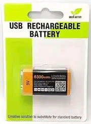 Rechargeable 9V Lithium Batteries 6300mWh LI-PO Battery 700mAh with Cable Znter