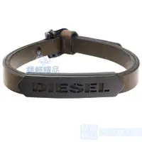 在飛比找蝦皮商城優惠-DIESEL DX1001001飾品 深咖啡色 真皮 男性 