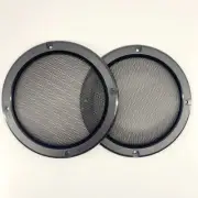 Pair 5" Speaker Cover For Car Audio DJ PA Speaker Mat Black ABS Frame Metal Mesh