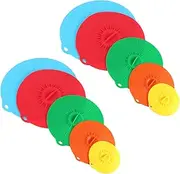 Voniecop Set of 10 Silicone Microwave Bowl Cover Cooking Pot Pan Lid Cover-Silicone Food Wrap Cooking Tools Kitchen Utensil