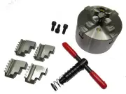 80MM 4 JAW LATHE CHUCK SELF CENTERING FRONT MOUNTING LATHES RDGTOOLS