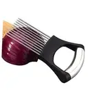 Food Slice Assistant Slicers, 1PC tainless Steel Vegetable Rack Slicers Meat