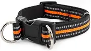 Soft Reflective Collar, Pet Vest, Comfortable and Durable Dog Collar, Clip On Pet'S Chest Or Back for Daily Walks, Dog Training (Orange)