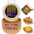 225PCS Air Fryer Paper Liners for Ninja AF101/ AF150AMZ Air Fryer XL/ AF161 Max