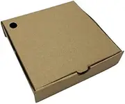 Brown Kraft Cardboard Pizza Boxes - 165mm - 35mm - 6.5 inch - Packet(100) - Takeaway, Food Packaging, Restaurant Supplies - Kent Paper