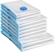 [hygieia] Space Saver Vacuum Storage Bags Kit - Pack of 9 (2 Large + 5 Medium + 2 Small) Vacuum Sealer Bags for Efficient Storage, Travel Vacuum Bags for Clothes, Vacuum Seal Bags for Space Organization