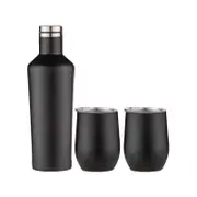 Tempa Aurora Portable Wine Gift Set Matte Black