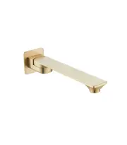 HC Bateau Brushed Gold Rectangle Swivel Bath Outlet